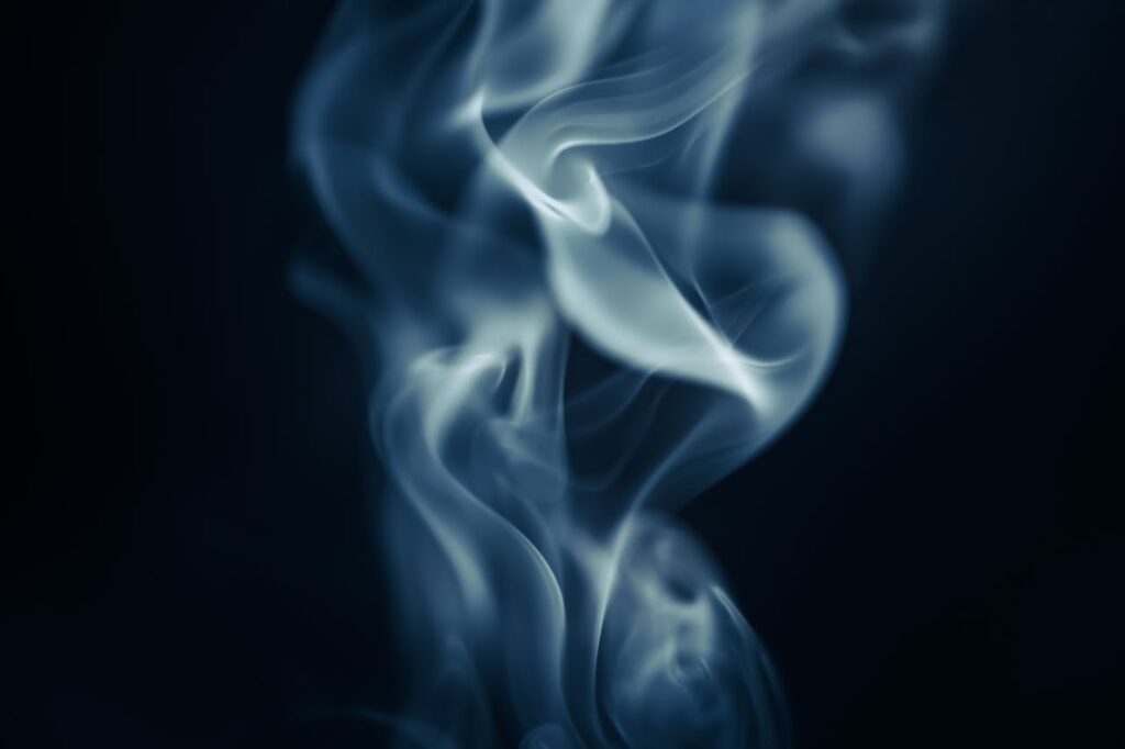 Smoke, referring to carbon dioxide